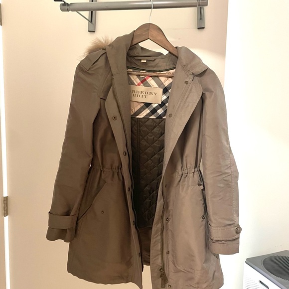 Burberry Tan Trench Coat Classic Mid-Length